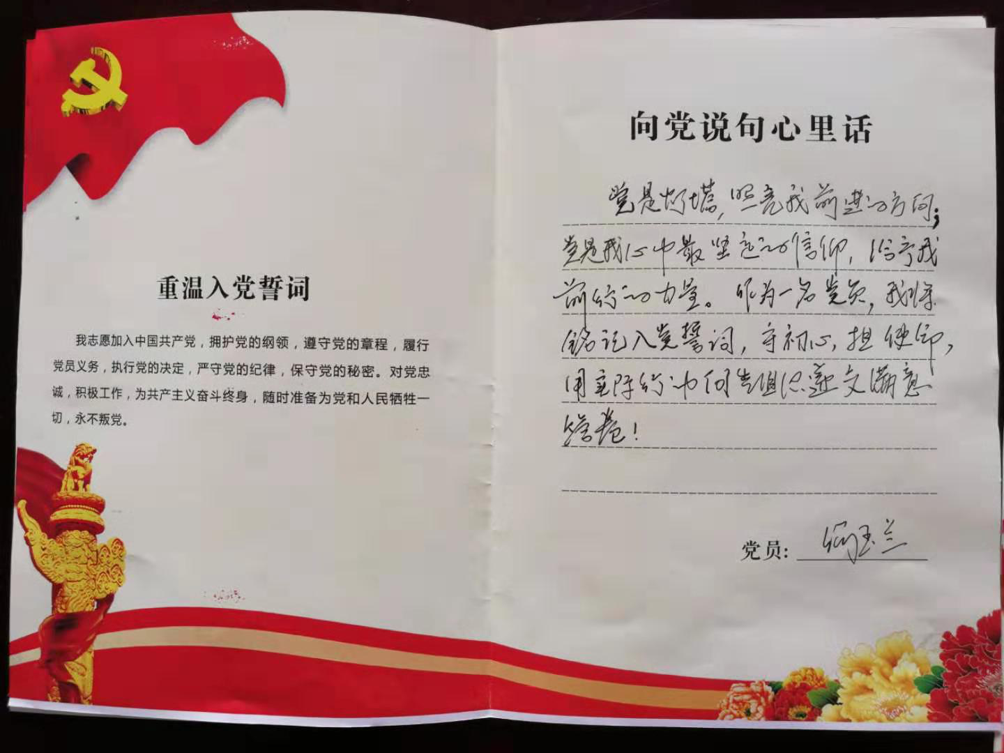 新宁县委组织部机关党支部开展"向党说句心里话"主题党日活动